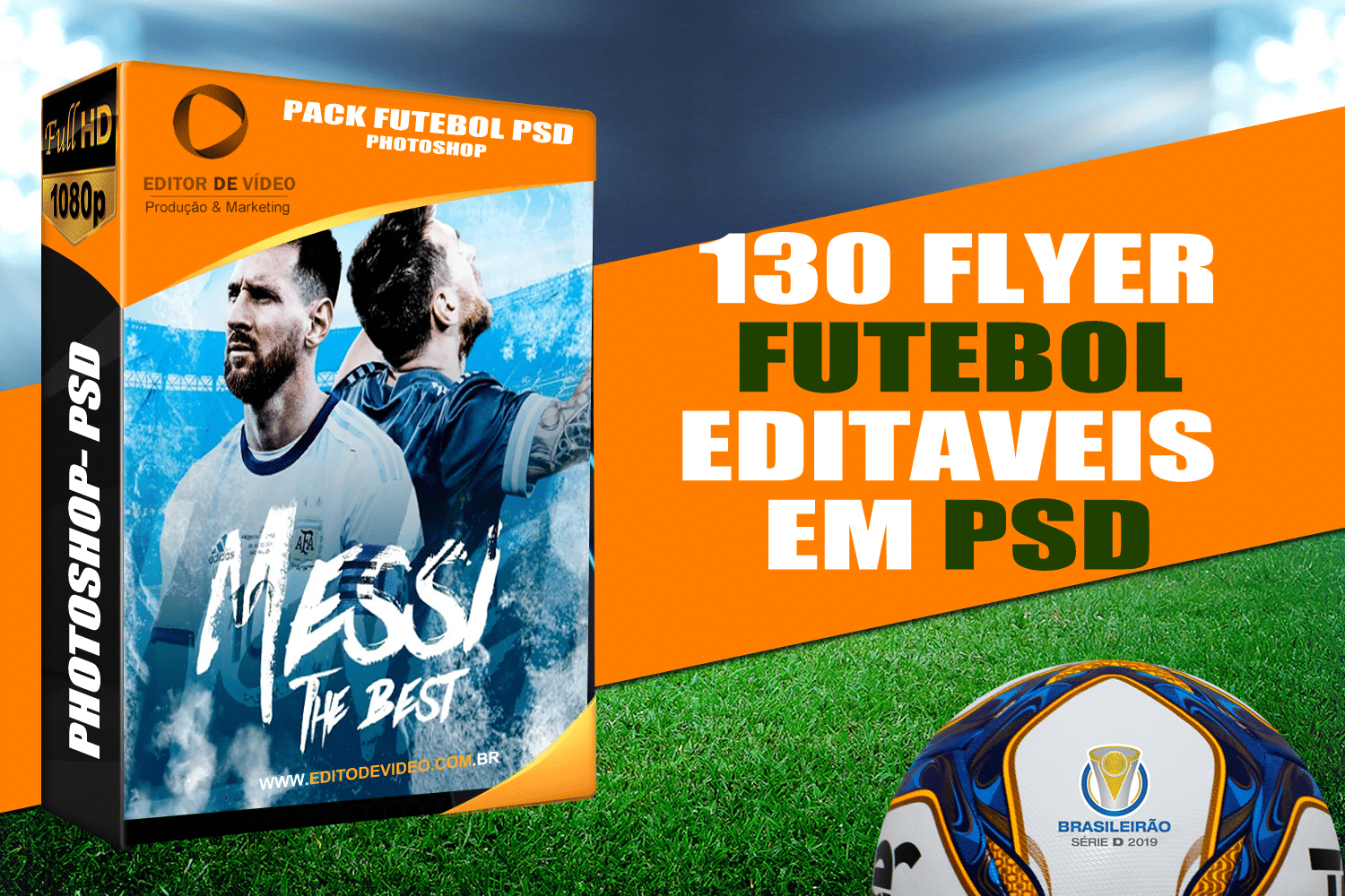 Flyer Futebol Psd - Projetos Proshow editáveis 2024 - BAIXE AGORA